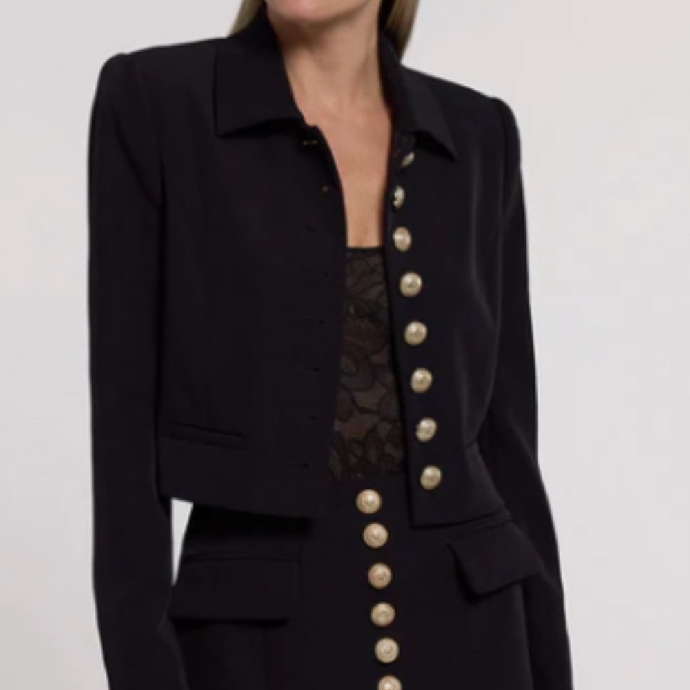 Generation Love Owen Crepe Blazer, Black